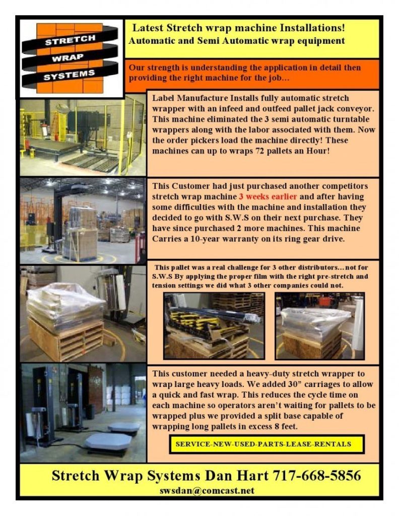 36 - LATEST INSTALLS - SWS Packaging