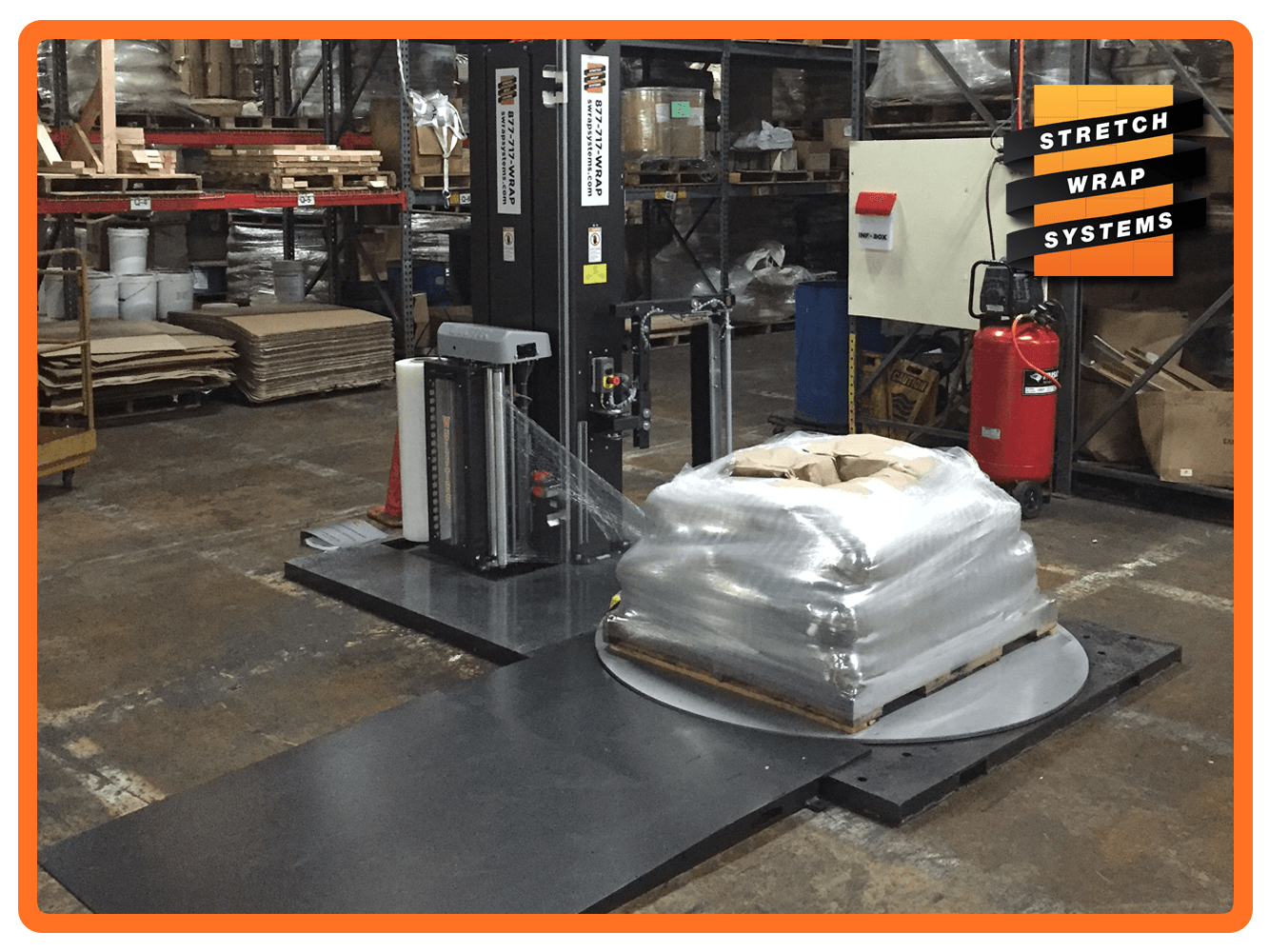 Wulftec SMLPA-200 Automatic Turntable Pallet Wrapper