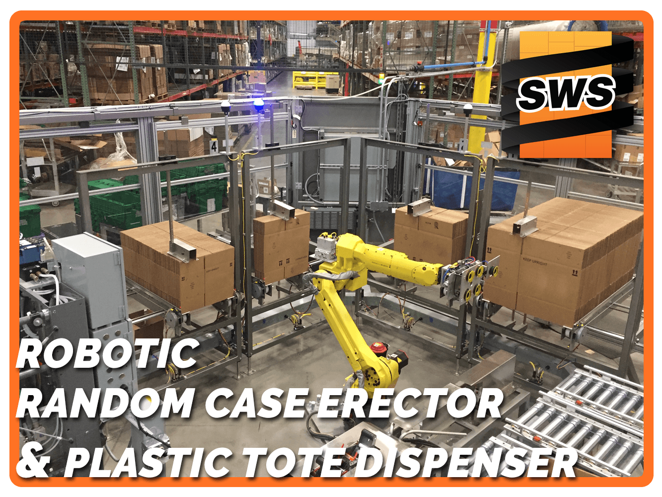 Robotic Case Erector & Tote Dispenser