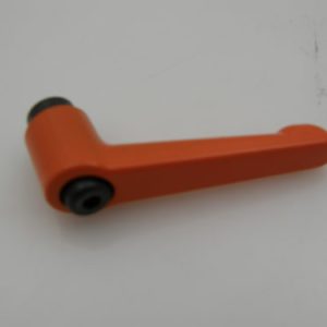 000389A - HANDLE ADJUSTABLE M8 X 37MM ORANGE ZINC DIE-CAST LEVER