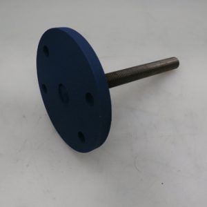 30066921 - FOOT FAB ROUND ADJUSTABLE W/HOLES FOR SWIVELPLATE CASTER SHRINK TUNNEL