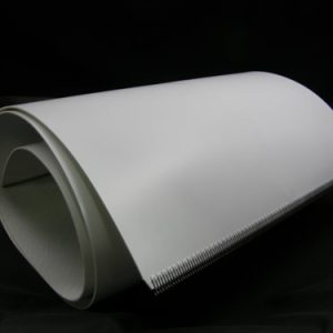 30071627 - BELT CONVEYOR 15 X 66-1/8 X 1/16 THK URETHANE MATTE FINISH W/ V-GUIDE 2W1-3E24 LACED WHITE