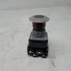 30174019 - SWITCH PUSH BUTTON 30.5MM TYPE 4/13 2 POS. PB-ILLUM. PUSH-PULL RED MUSHRM HD LED 12-130V AC/DC 1 NCLB-1 NO FINGER SAFE GUARDS