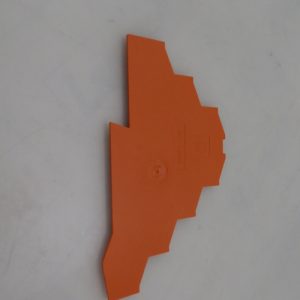31022309 - TERMINAL END SECTION  and  INTERMEDIATE PLATE 1MM/0.039 THICK ORANGE