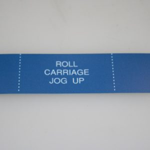 50170301 - MEMBRANE INSERT ROLL CARRIAGE UP-BLUE