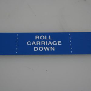 50170302 - MEMBRANE INSERT ROLL CARRIAGE DOWN-BLUE