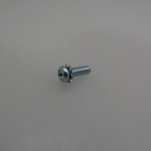 S-008081 - FASTENER SCREW MACHINE M4X.70 X 12MM PAN HEAD WITH EXTERNAL LOCKING WASHER (AKA-SEMS SCREW)